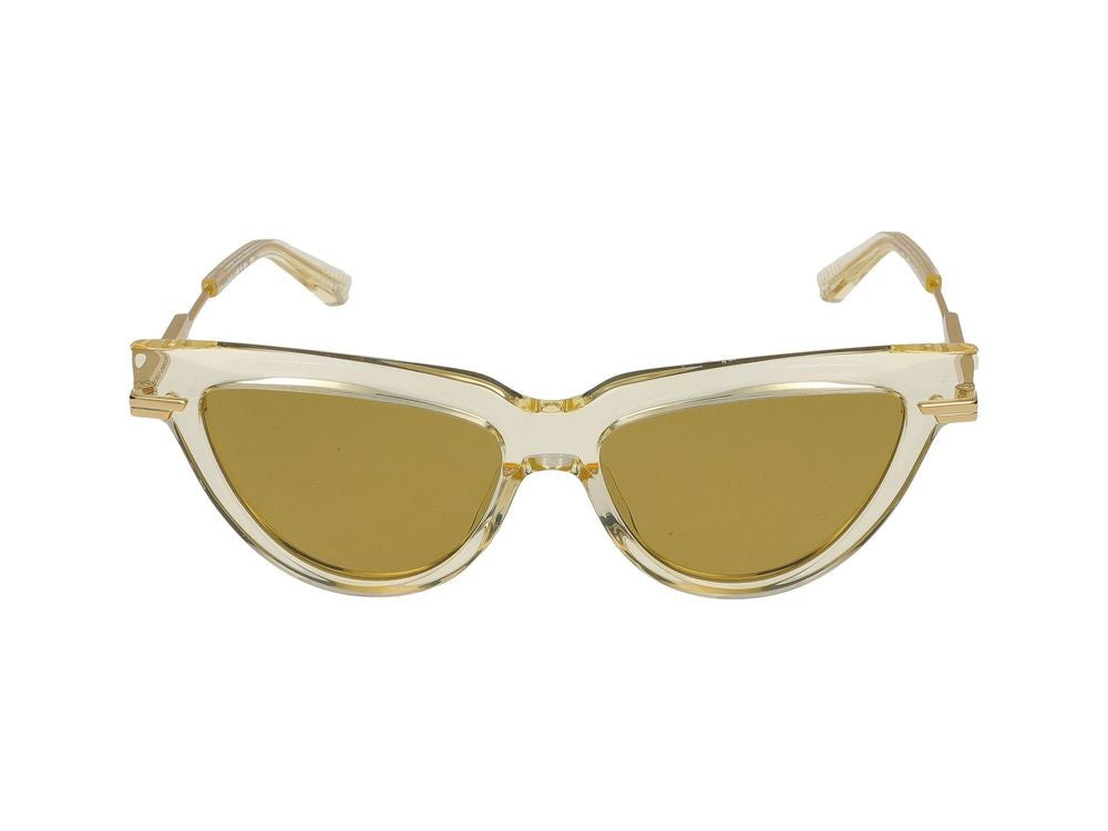 Bottega Veneta Sunglasses Bottega Veneta Bv1265s 004 Yellow Gold Brown 54/15/140