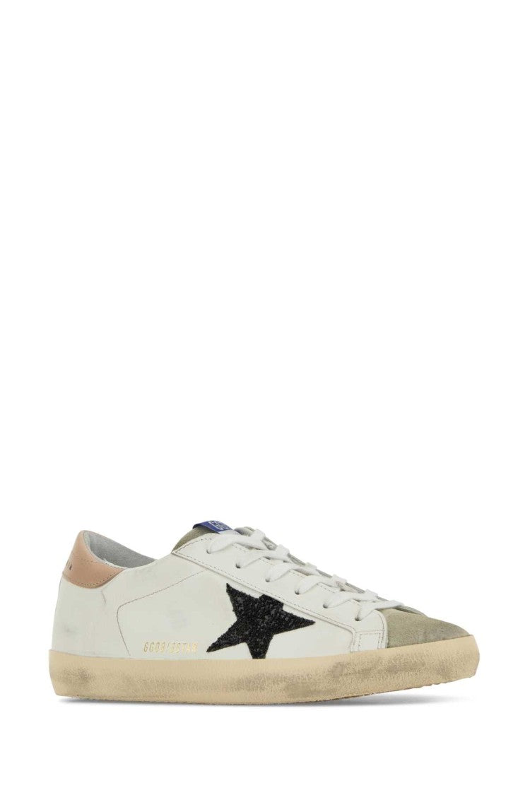 Golden Goose White Leather Superstar Sneakers
