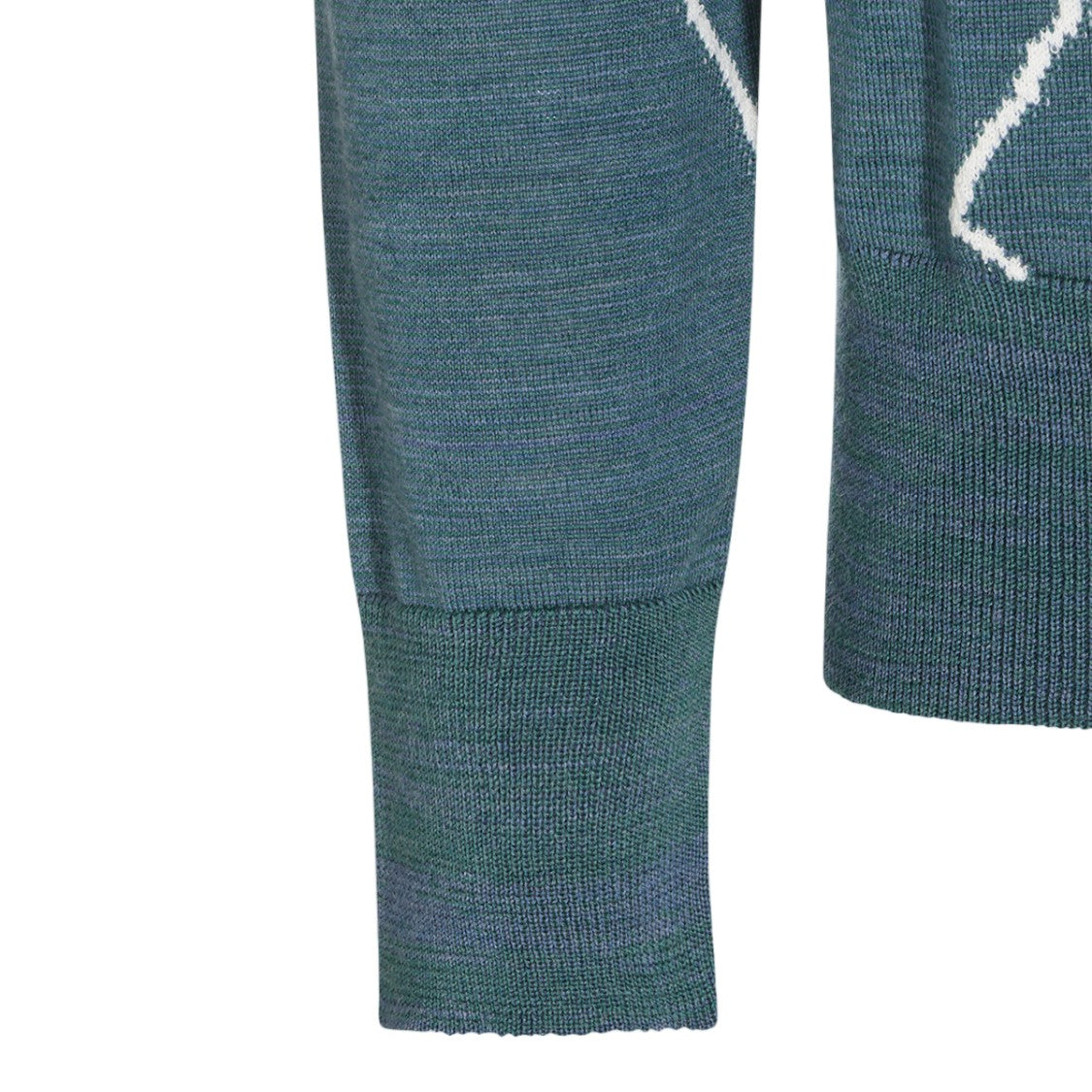 Vivienne Westwood Argyle Patterned Knit Sweater With Ribbed Crew Neck