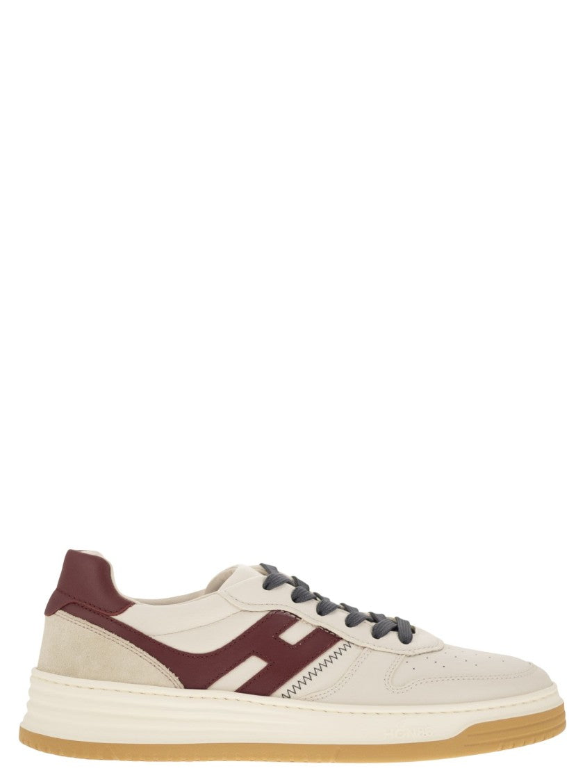 Hogan H630 - Leather Lace-Up Trainers