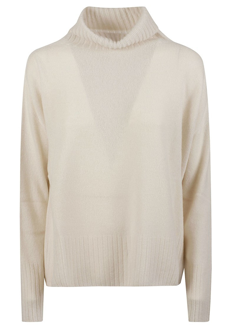 Edoardo Gori Cashmere Nuvolino Refined Pure Cashmere Turtleneck Sweater