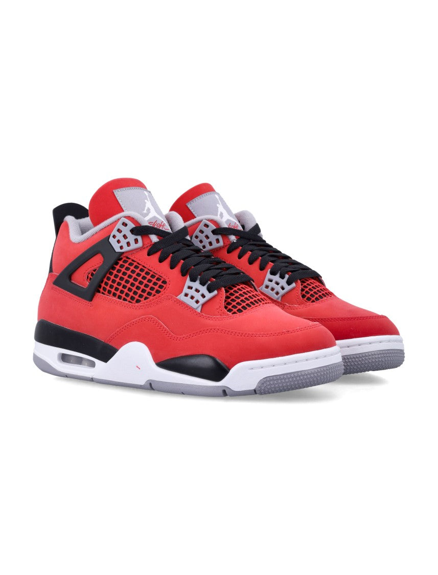 Nike Fire Red Leather Air Jordan Sneakers