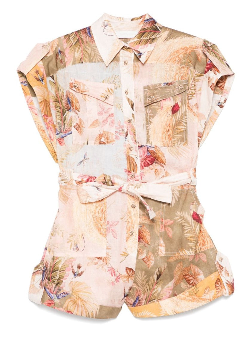 Zimmermann Ascension Cuffed Playsuit