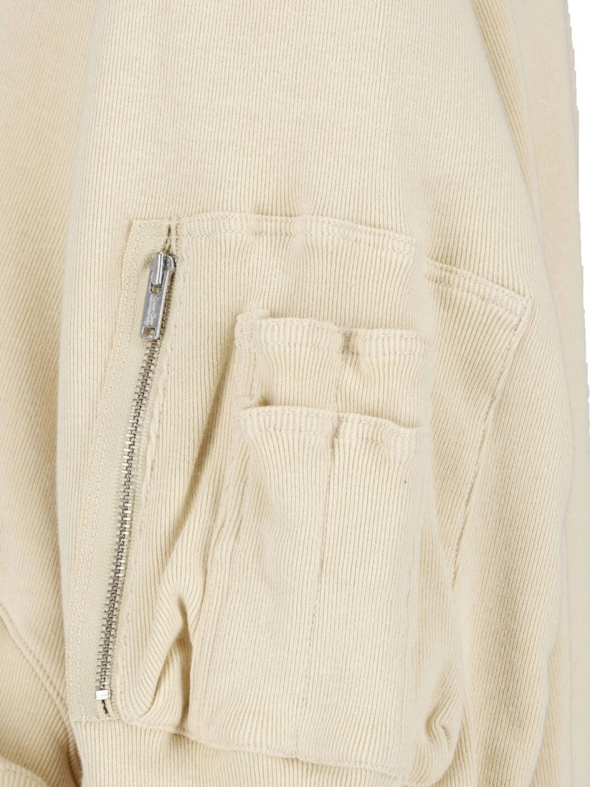 Undercover Asymmetrical Hem Jacket With Utilitarian Pockets