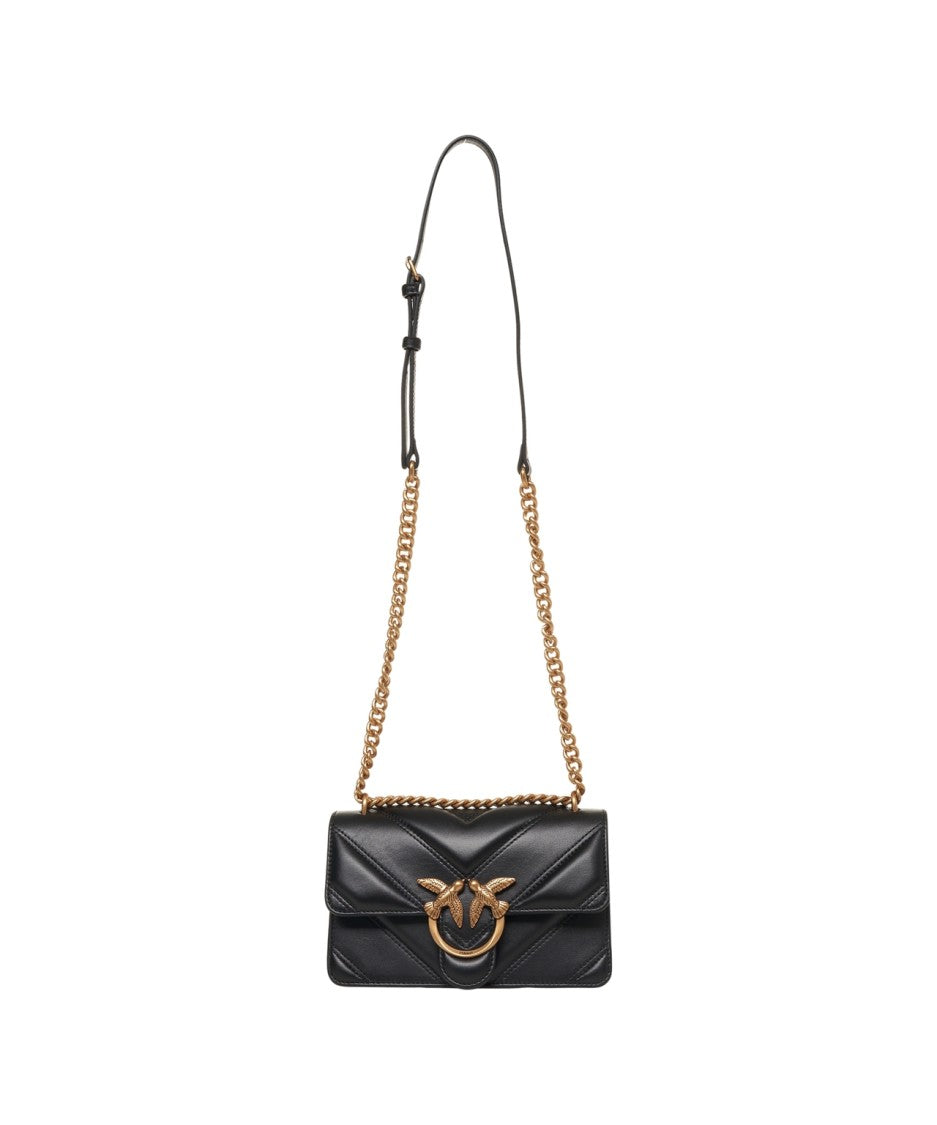 Pinko Quilted Leather Shoulder Bag