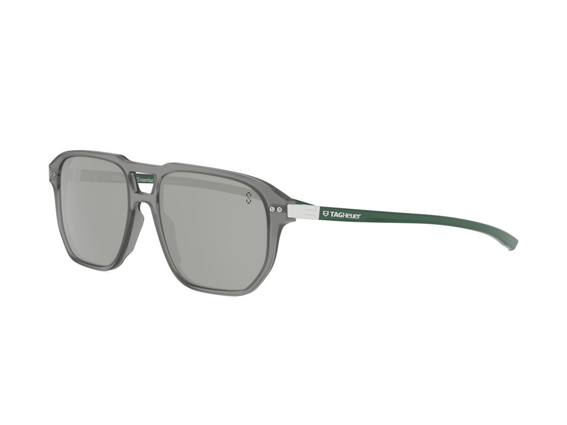 Tag Heuer Translucent Grey Th40064i Acetate Square Sunglasses