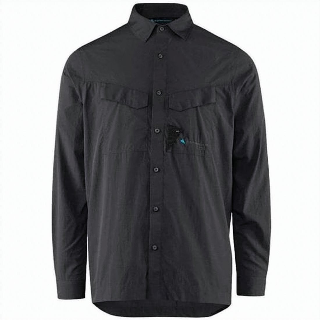 Klattermusen Black Long-Sleeve Button-Down Shirt With Yoke Detail