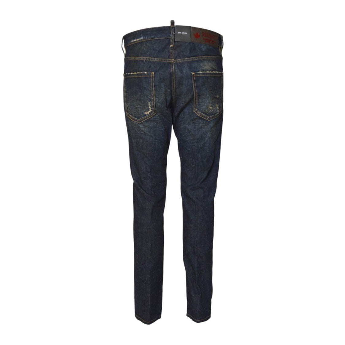 Dsquared2 Dark Indigo Slim-Fit Denim Jeans With Distressed Details