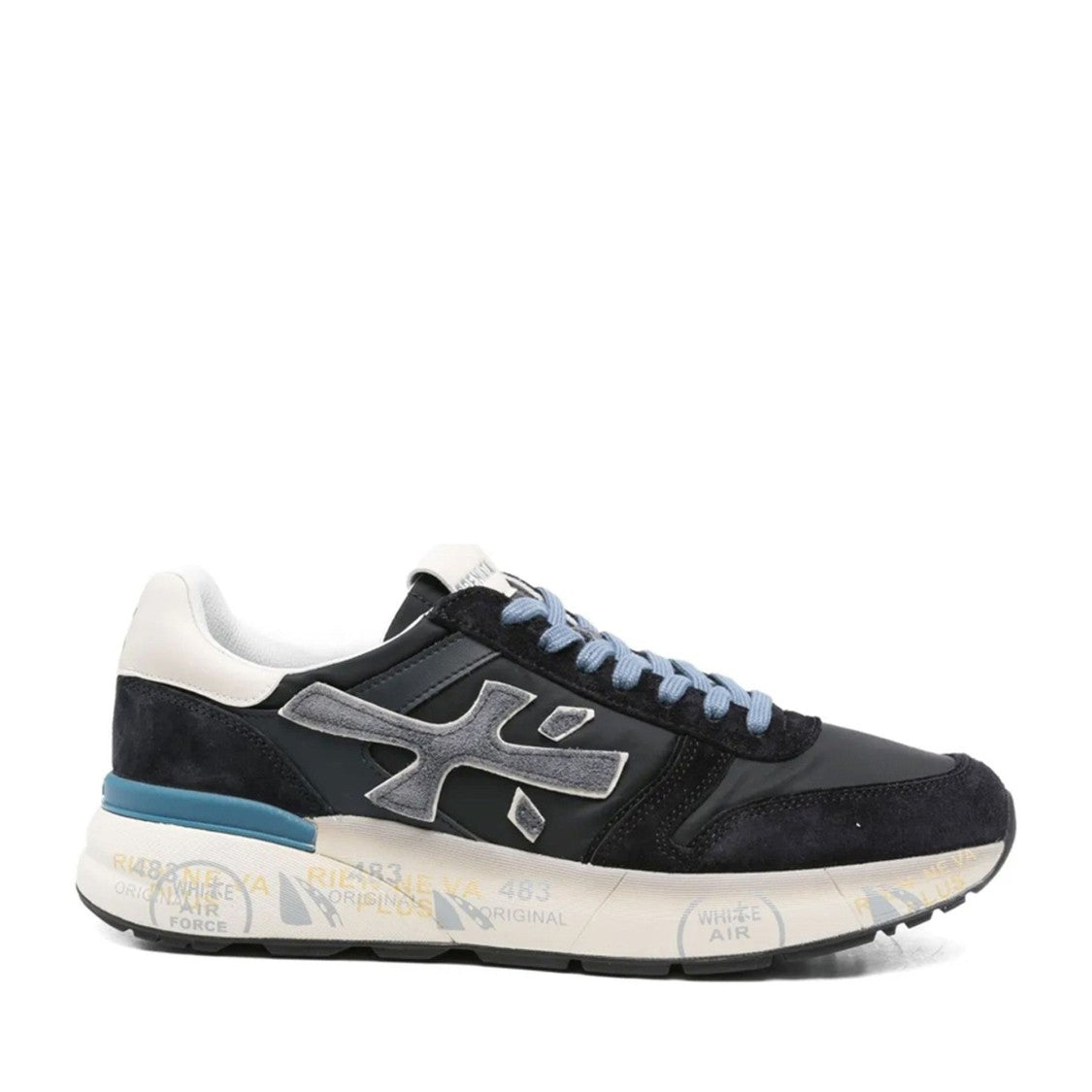Premiata Multicolor Mick Leather Logo Sneakers