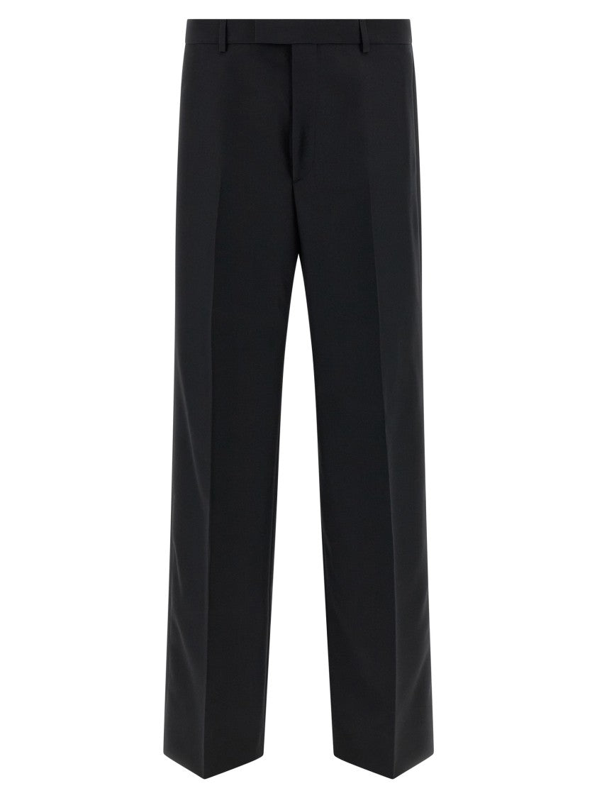 Gucci Technical Panama Tailored Trousers With Pleated Design