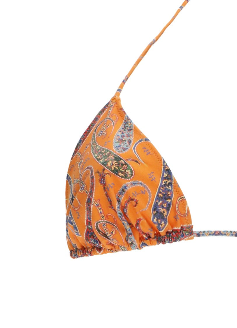Etro Orange Paisley Bikini