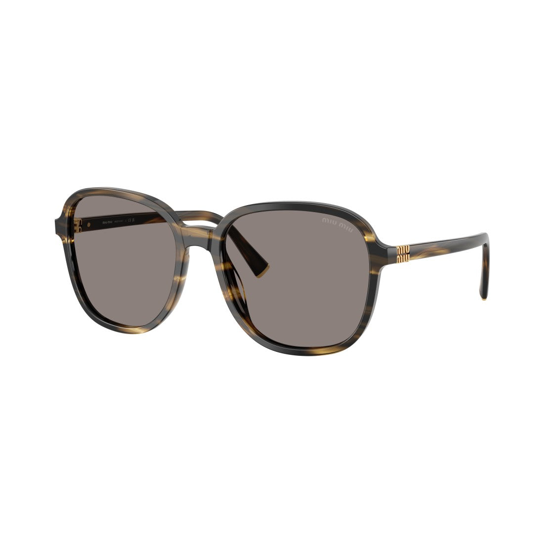 Miu Miu 0Mu B01s Oversized Square Tortoiseshell Sunglasses