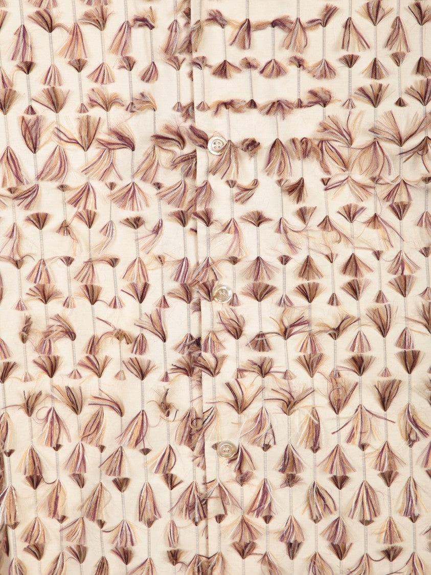 Séfr Beige Cotton Poplin Shirt