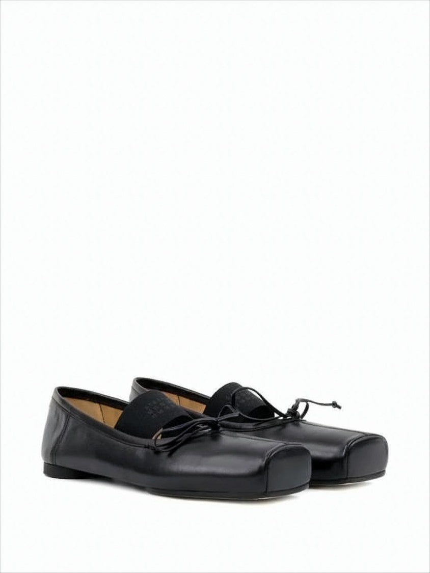 Mm6 By Maison Margiela Square Toe Flat Shoes