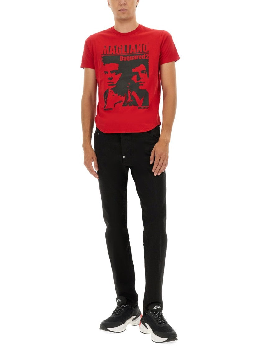 Dsquared2 Regular Fit Cotton T-Shirt