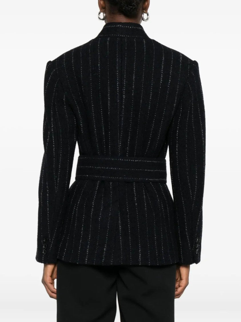 Isabel Marant Pinstripe Belted Blazer