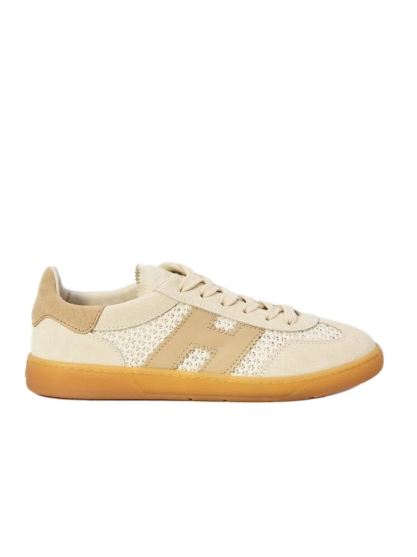 Hogan Contemporary Low-Profile Sneakers With Serrated Logo