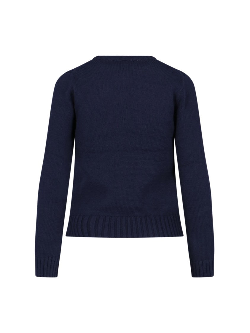 Polo Ralph Lauren Navy American Flag Cotton Sweater