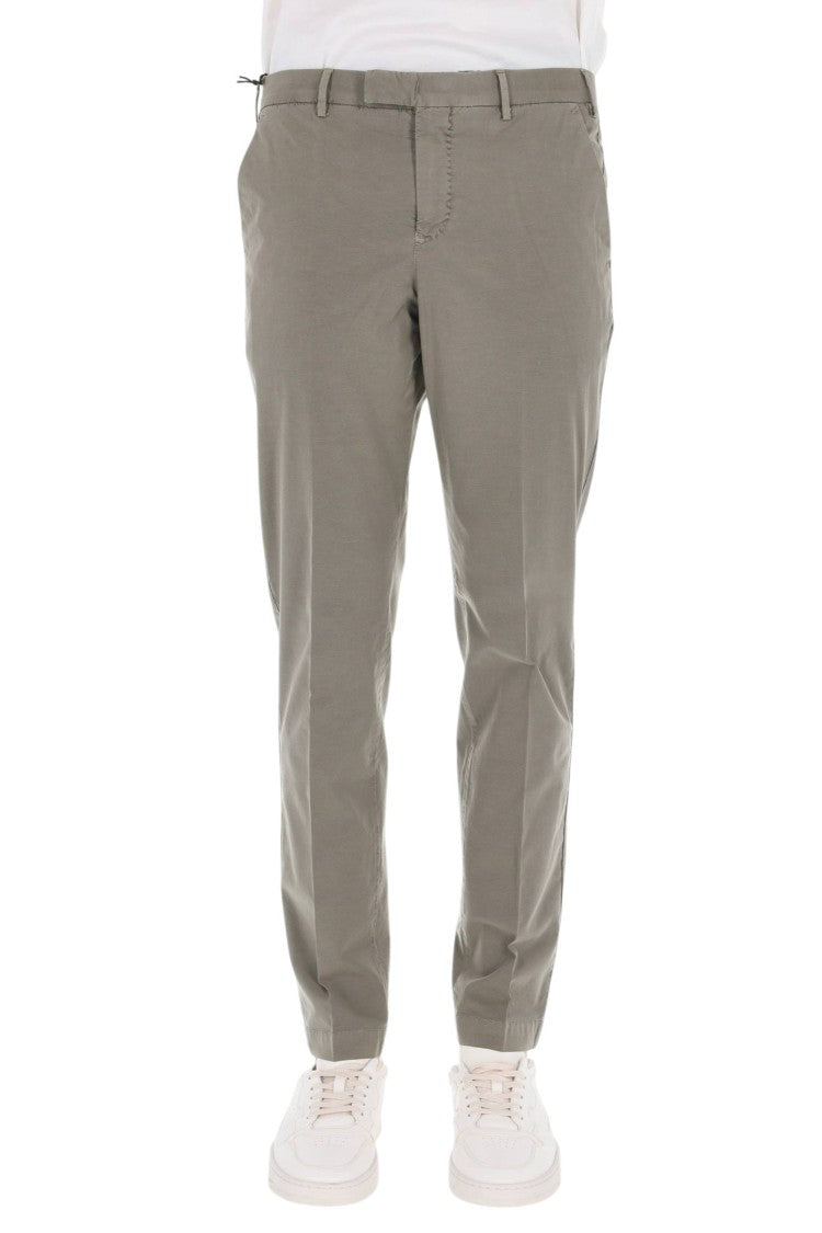 Pt Torino Master Fit Cotton-Linen Trousers
