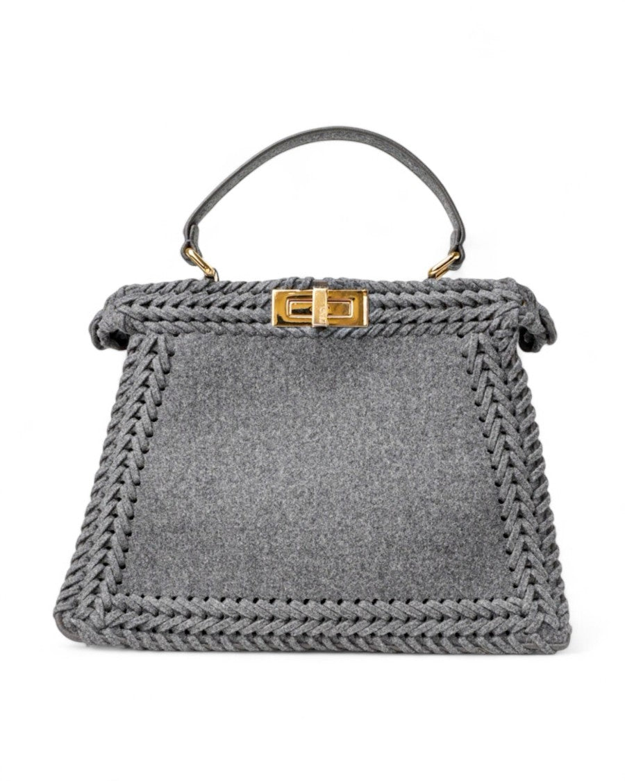 Fendi Peekaboo Iseeu Medium Gray Flannel