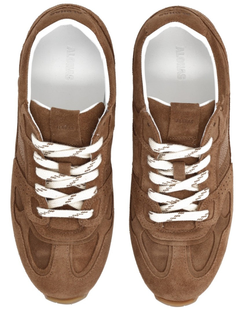 Alohas Brown Tb.56 Perforated Side Sneakers