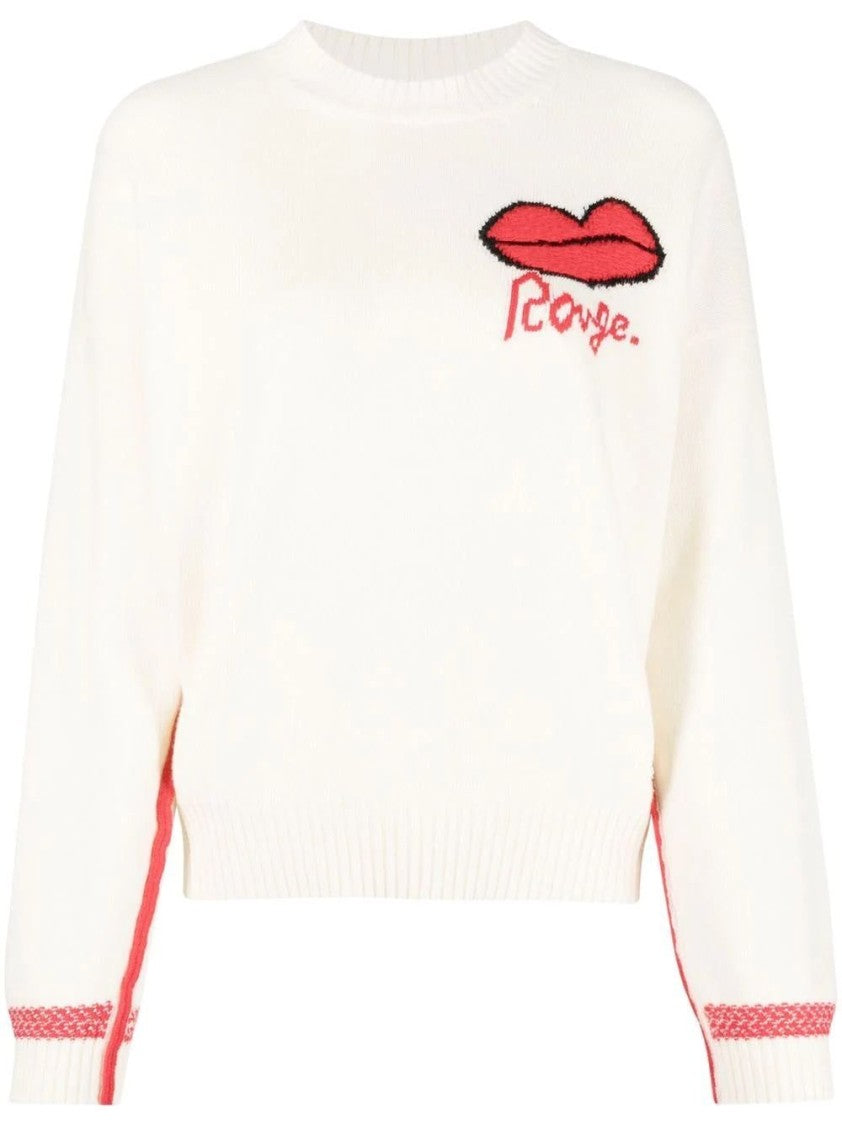 Sonia Rykiel Relaxed Fit Sweater With Embroidered Graphic Detail