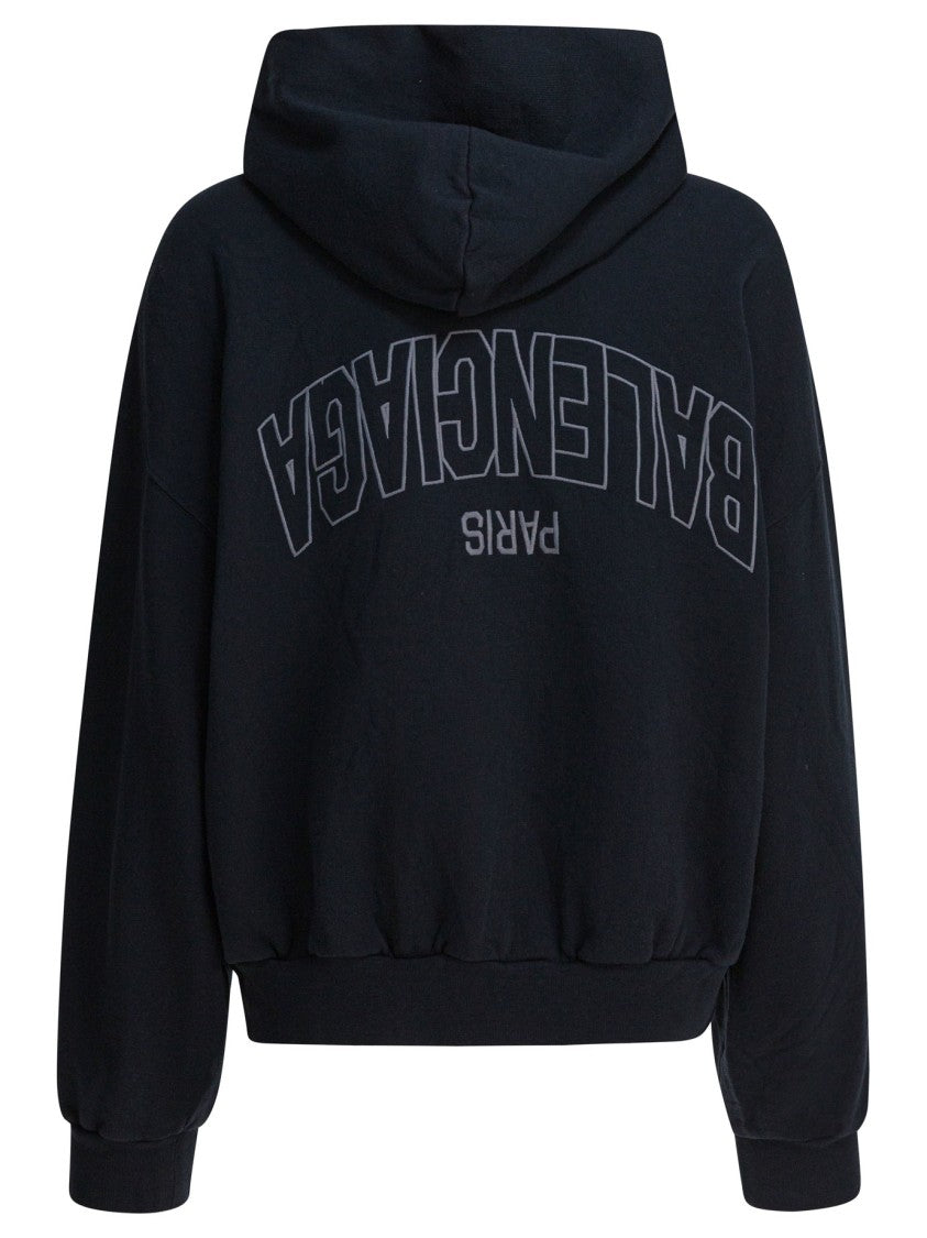 Balenciaga "Flipped" Zippered Sweatshirt