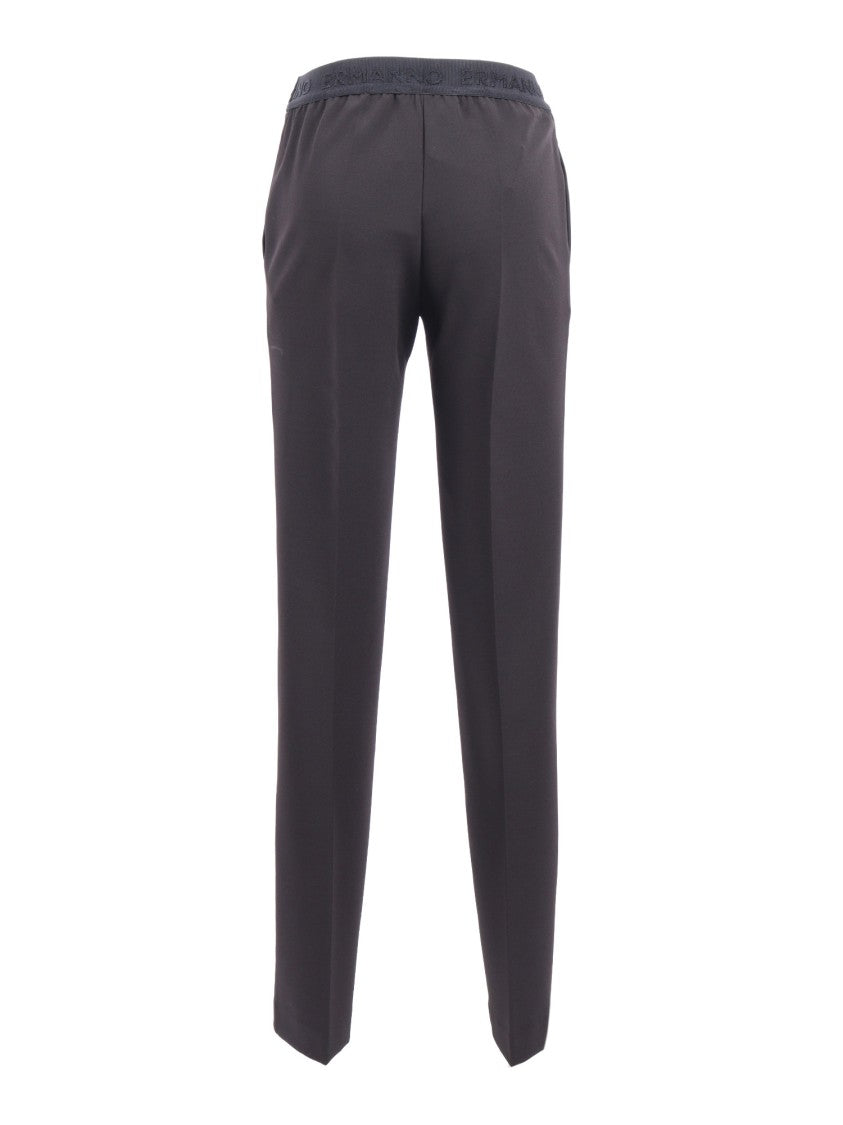 Ermanno Scervino Tailored Pants With Smooth Finish And Refined Silhouette