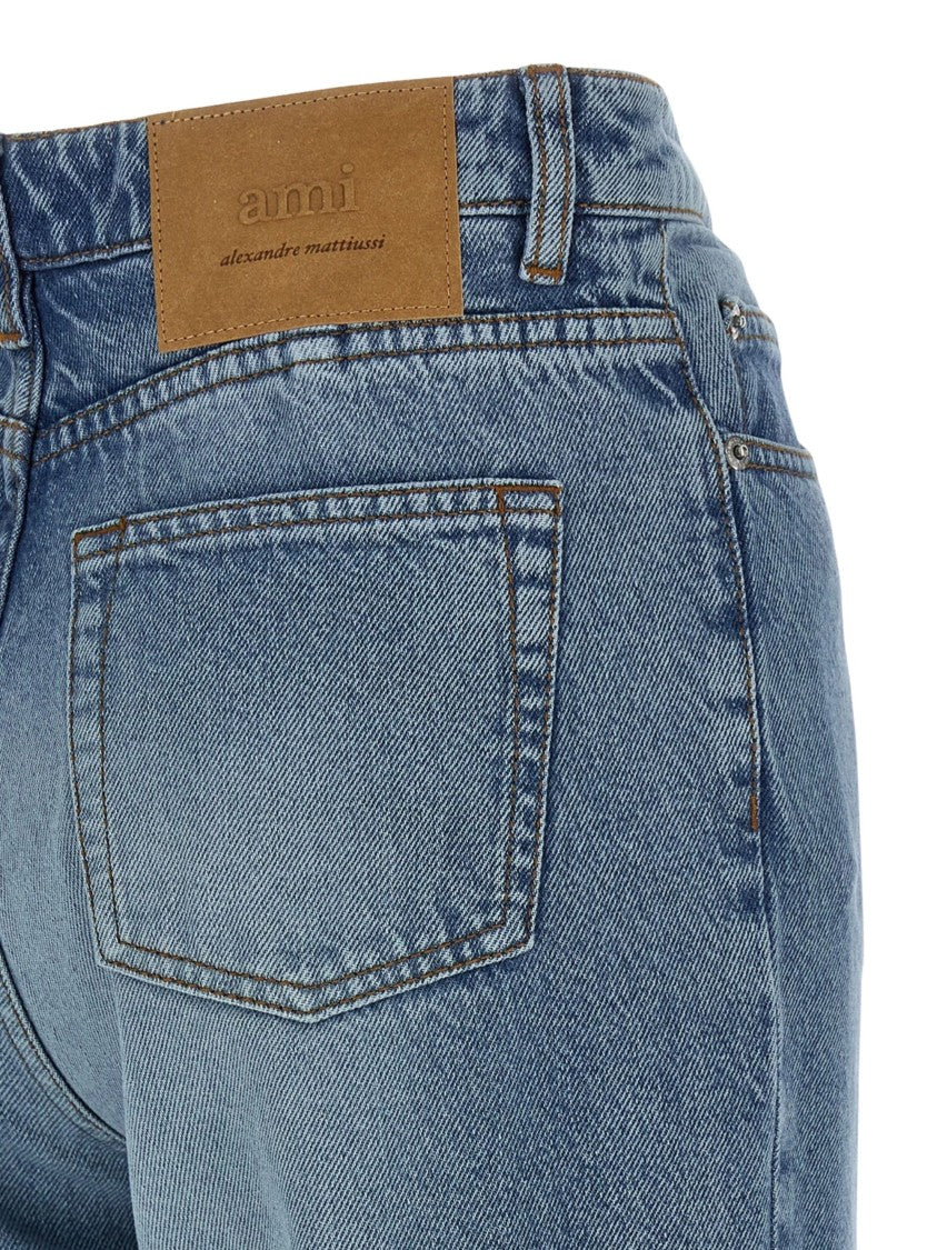 Ami Paris Blue High Waist Denim Jeans
