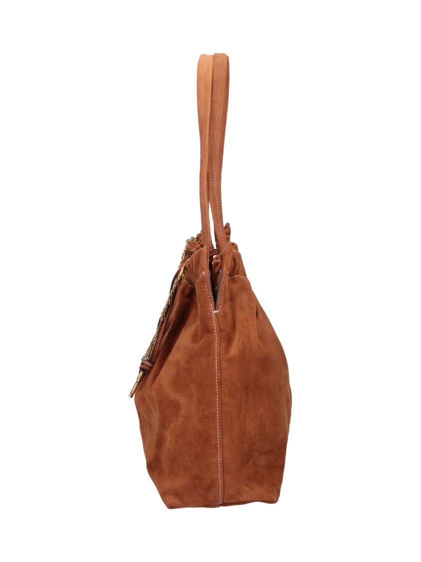Marc Jacobs Brown The Christina Calf Suede Tote Bag