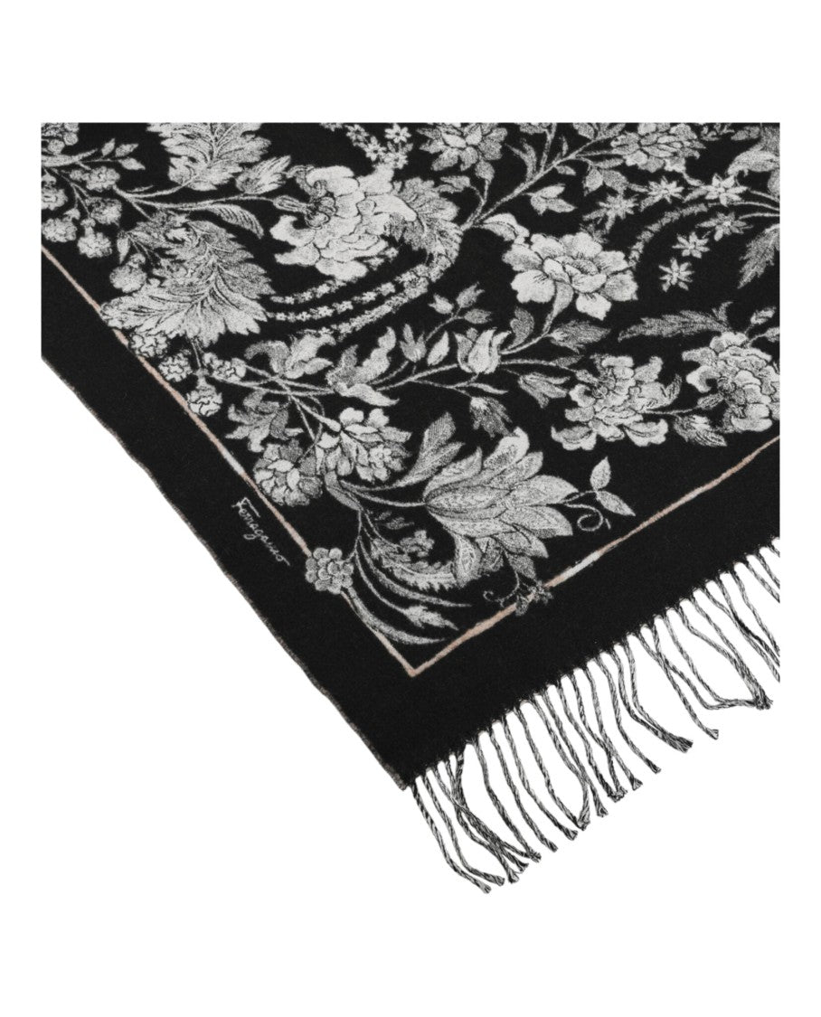 Ferragamo Leopard Baroque Print Throw Blanket