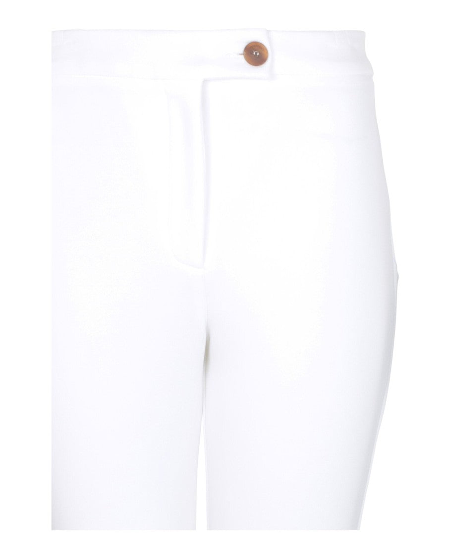 Ferragamo Mid-Rise Slim-Fit Trousers With Concealed Closure And Ankle Zippers