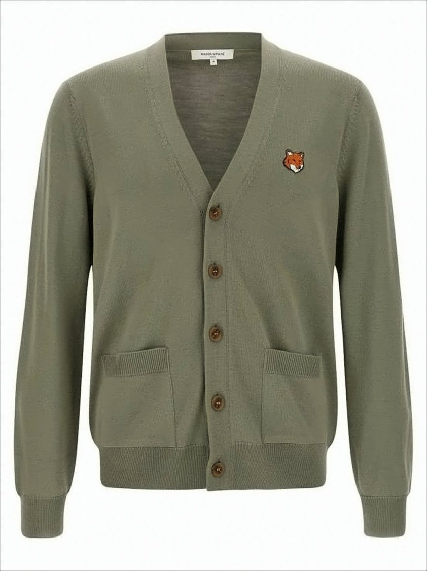 Maison Kitsuné Merino Wool Cardigan