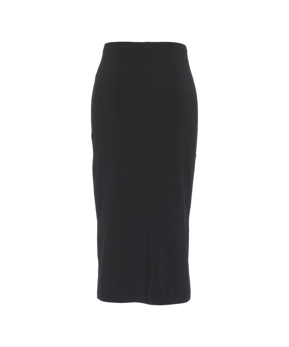 Norma Kamali High-Waisted Body-Hugging Midi Skirt