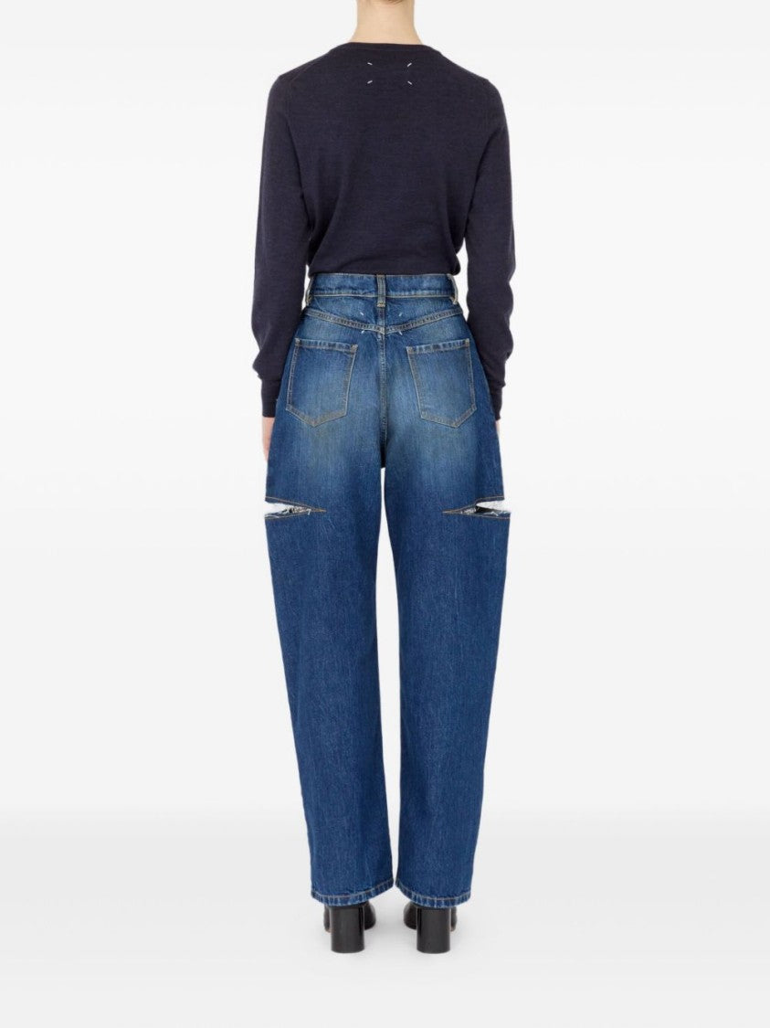 Maison Margiela Cotton Pants 5 Pocket Jeans