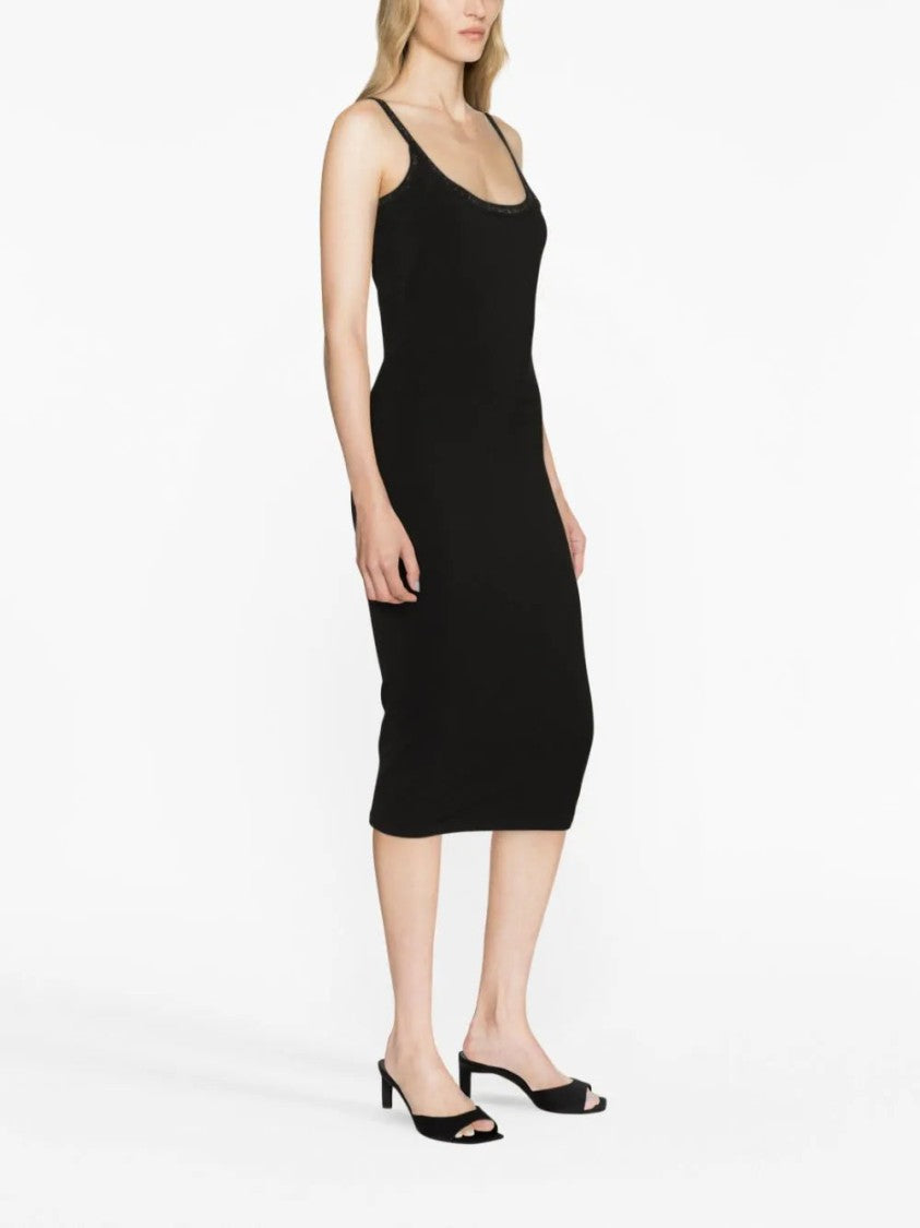 Alexander Wang Crystal-Embellished Jersey Dress