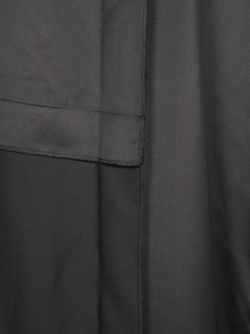 Mm6 By Maison Margiela Black Dress With Design