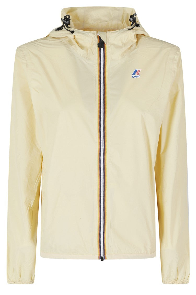 K-Way Yellow Le Vrai 4 0 Claudette Windproof Hooded Polyamide Jacket