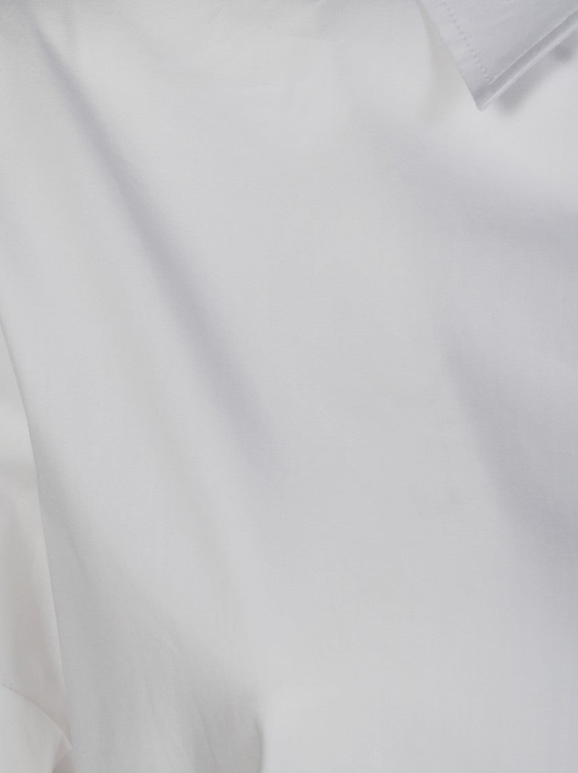Friedman Oversized White Cotton Shirt With Classic Collar
