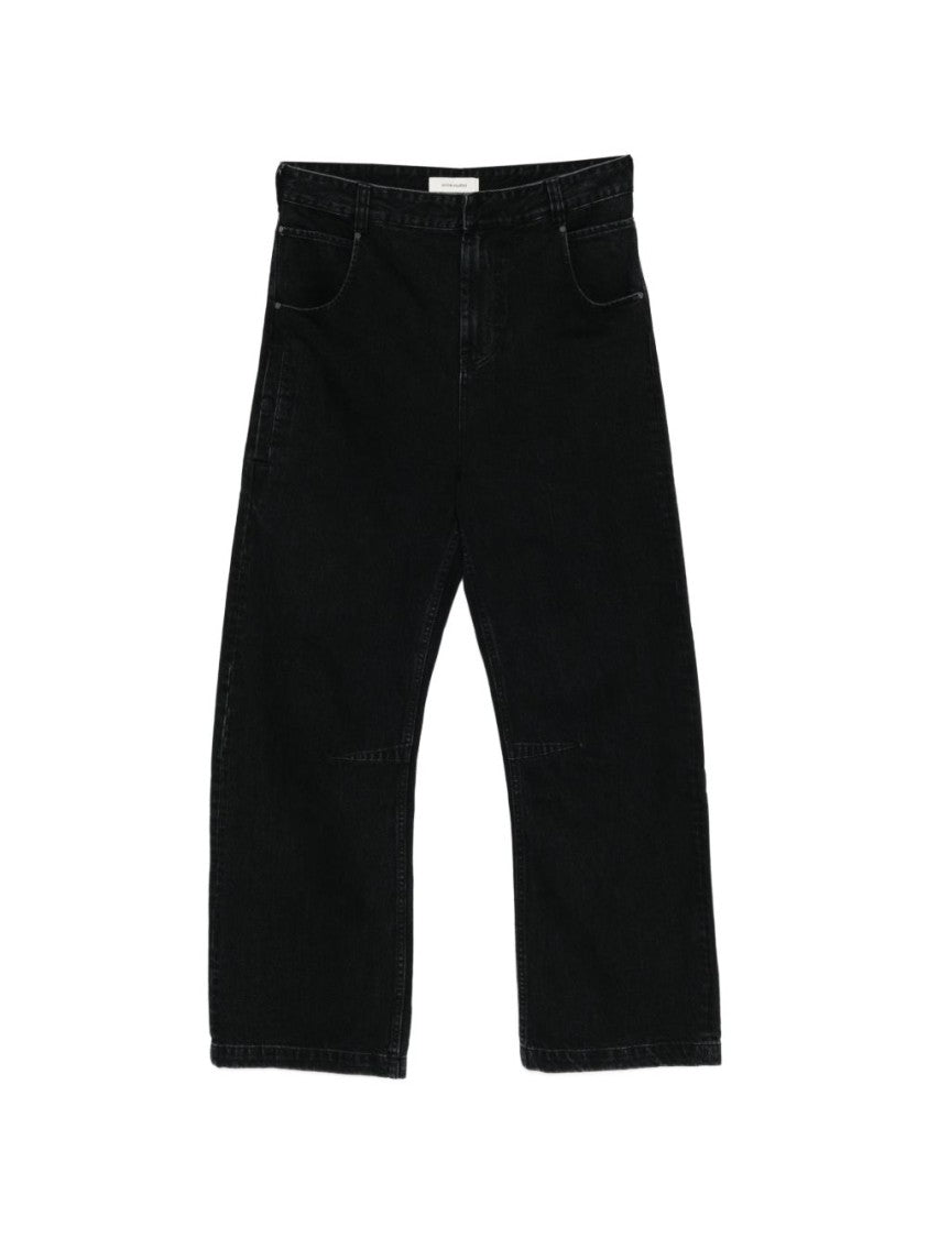 Entire Studios Straight Leg Five-Pocket Cotton Jeans
