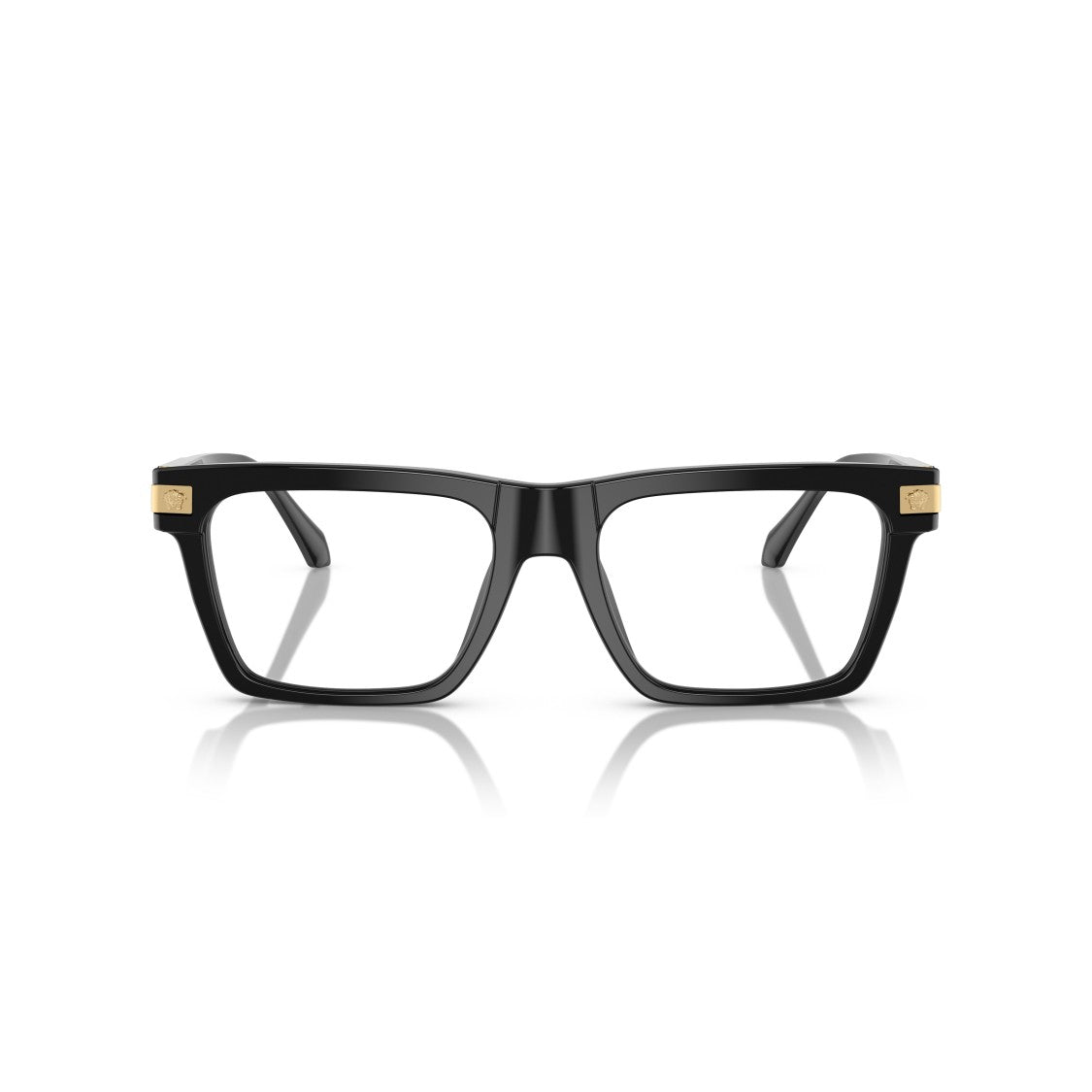 Versace 0Ve3354 Rectangular Black Acetate Eyeglasses