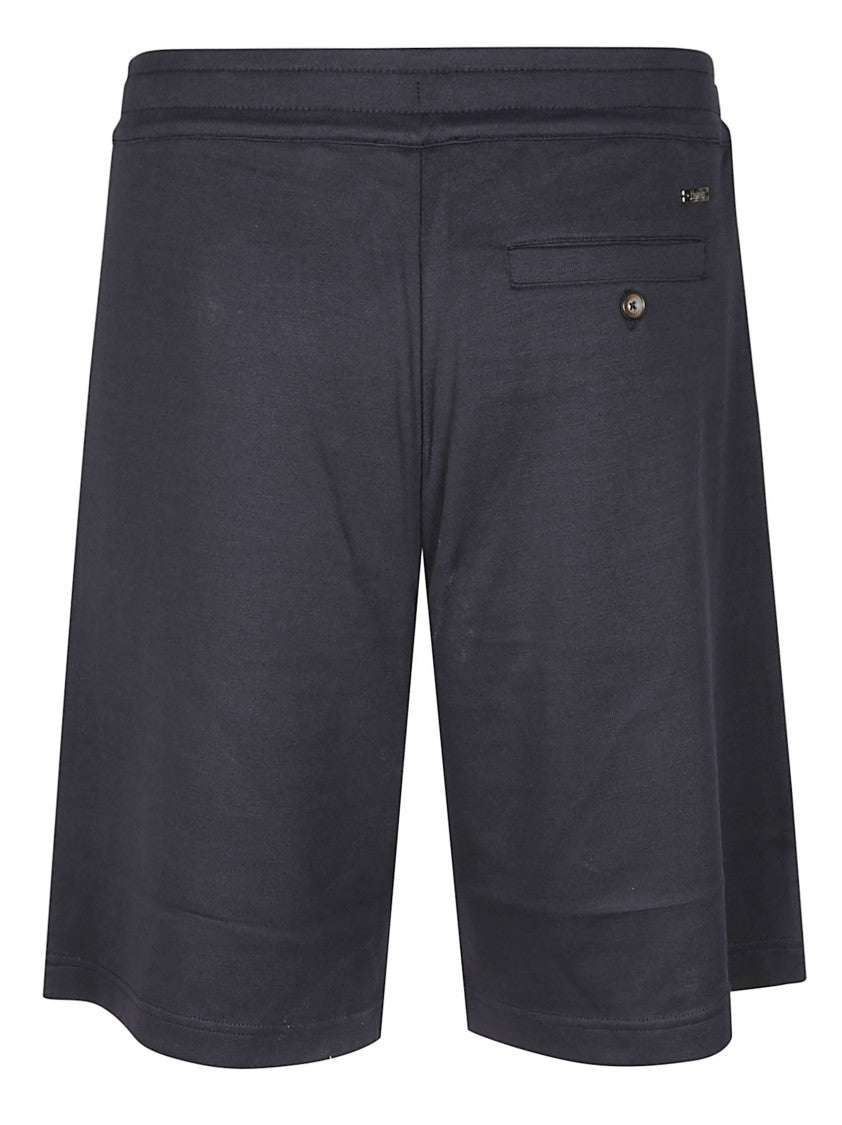 Herno Grey Cotton Tailored Shorts