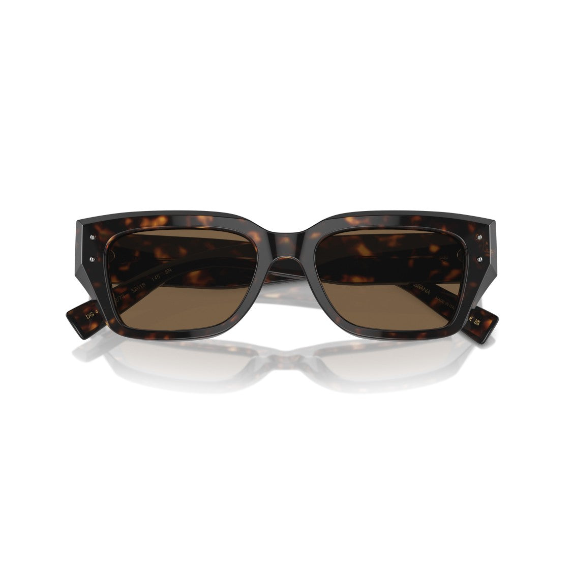 Dolce & Gabbana 0Dg4462 Rectangular Tortoiseshell Acetate Sunglasses