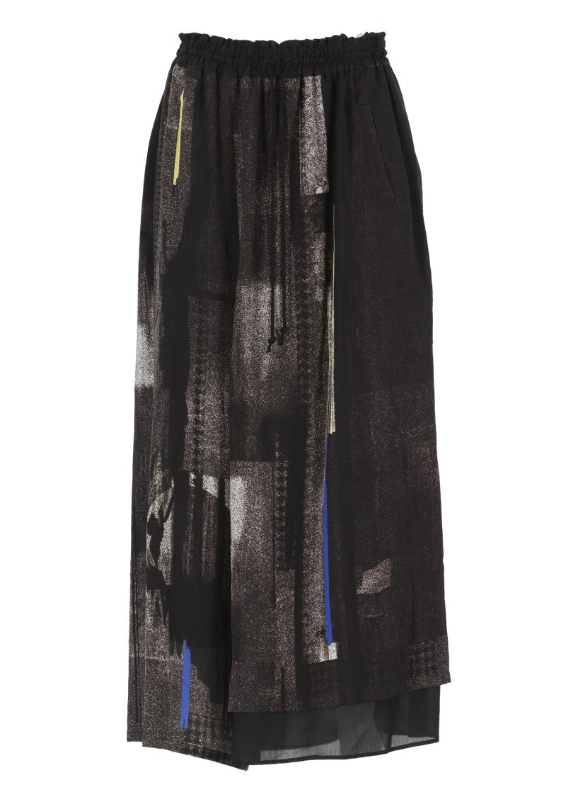 Y's Pants With Geometric Pattern