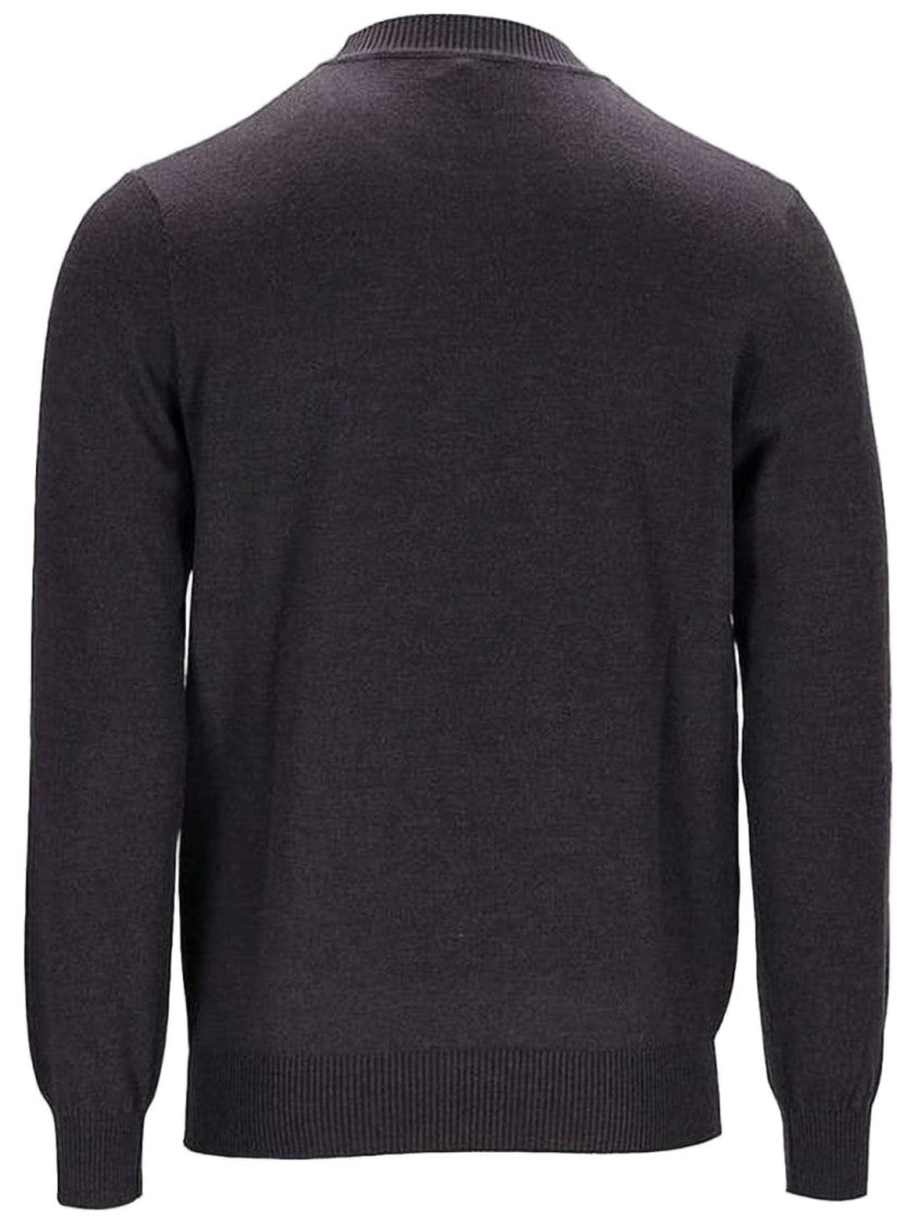 Fendi Geometric Patterned Grey Fendi Sweater