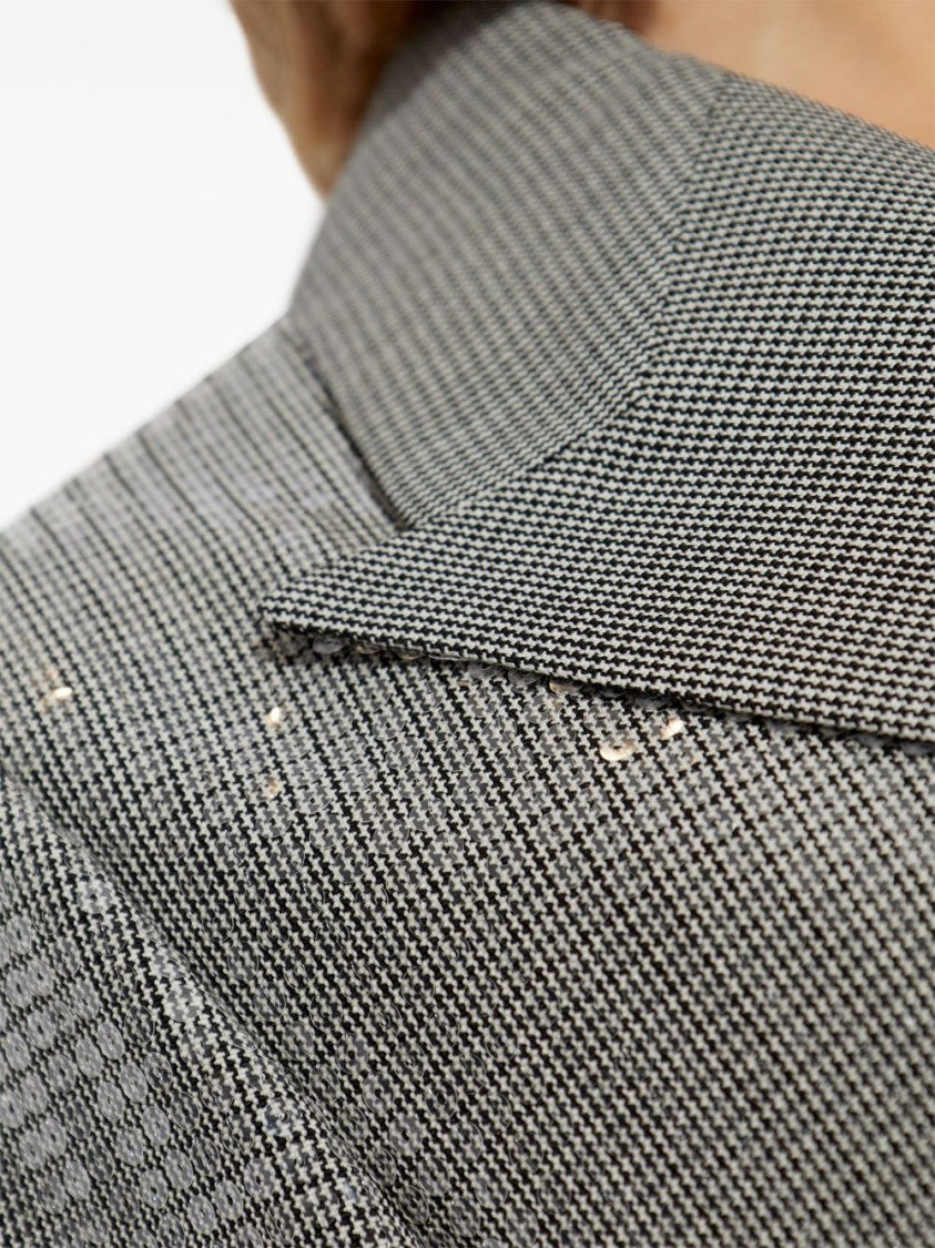 Golden Goose Micro Pied De Poule Check Blazer