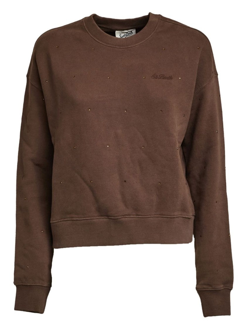 Mc2 Saint Barth Classic Brown Crew Neck Sweater