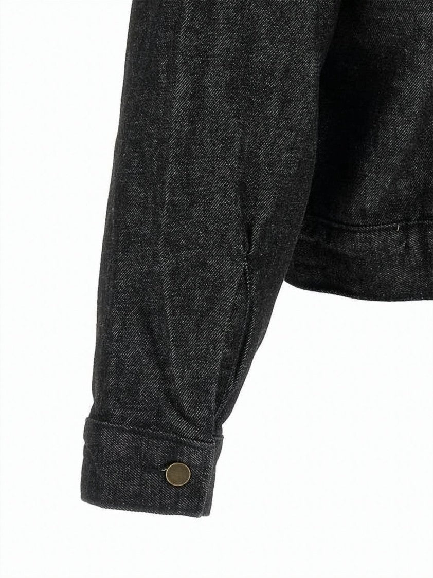 Fear Of God Cropped Black Denim Jacket
