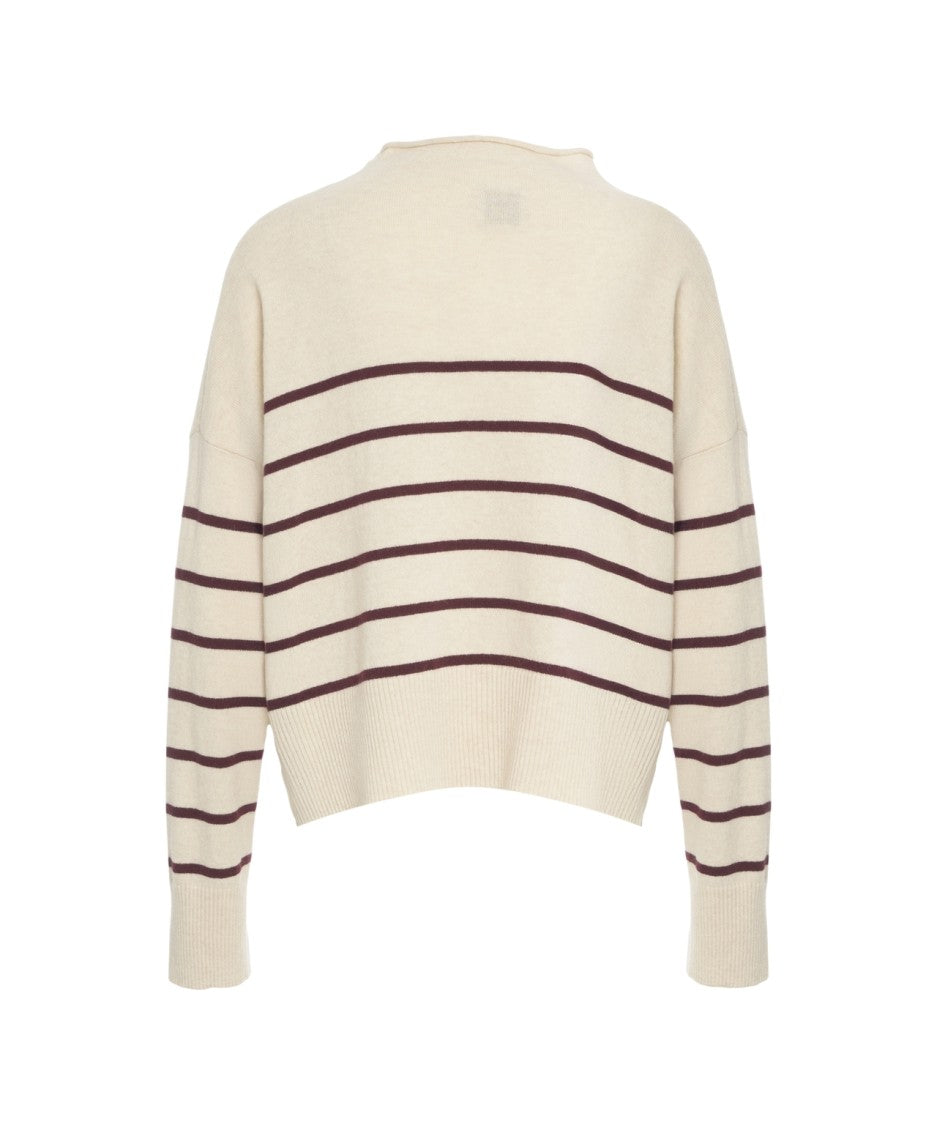 8Pm Timeless Striped Oversized Knit Pullover 'Anne'