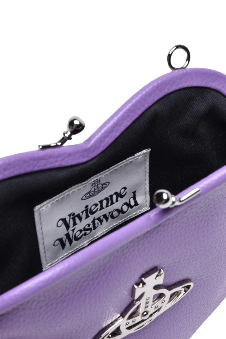 Vivienne Westwood Heart Frame Purse Bag - Purple